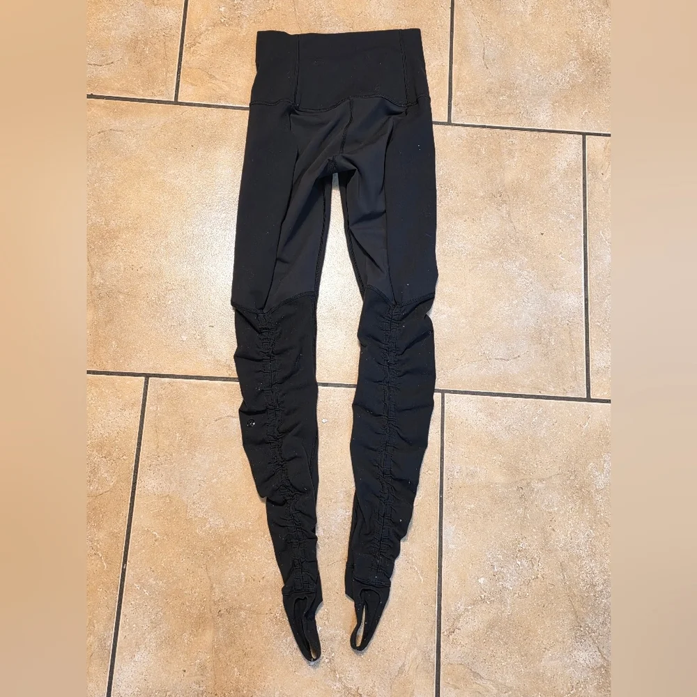 lululemon athletica Black High-Waist Stirrup Leggings